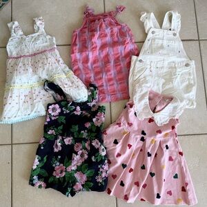 Assorted Dresses and Rompers toddler girl 2t